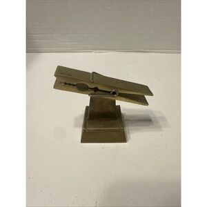 Brass Clothes Pin Clip Paperweight